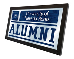 University of Nevada Wolf Pack Logo Alumni Mirror by Holland Bar Stool Company Home Decor Side View