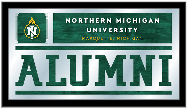 Northern Michigan Wildcats Logo Alumni Mirror | Officially Licensed Collegiate Decor