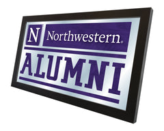 Northwestern Wildcats Alumni Mirror by Holland Bar Stool Company Home Decor Side View