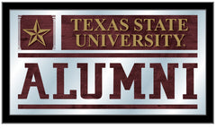 Texas State University Bobcats Logo Alumni Mirror by Holland Bar Stool Company Home Decor