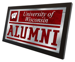 University of Wisconsin Badgers Alumni Mirror Home Decor Side View