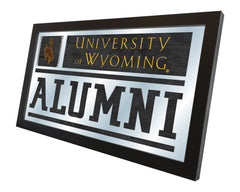 Wyoming Cowboys Alumni Mirror by Holland Bar Stool Company Home Decor Side View