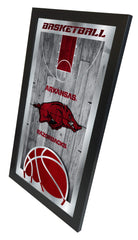 Arkansas Razorbacks Basketball Mirror by Holland Bar Stool Company Home Sports Decor Side View