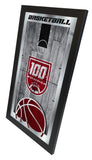 Arkansas Razorbacks 100 Seasons Logo Basketball Mirror