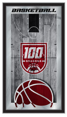 Arkansas Razorbacks 100 Seasons Logo Basketball Mirror