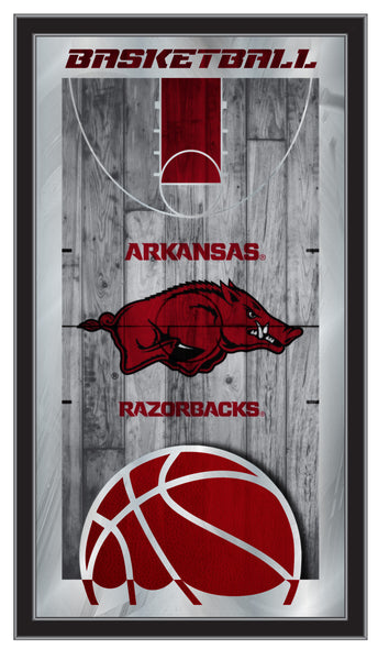 Arkansas Razorbacks Logo Basketball Mirror