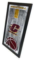 Central Michigan Chippewas Basketball Mirror by Holland Bar Stool Company Home Sports Decor Side View