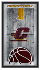 Central Michigan Chippewas Basketball Mirror by Holland Bar Stool Company Home Sports Decor