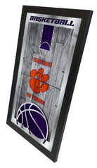 Clemson Tigers Basketball Mirror by Holland Bar Stool Company Home Sports Decor Side View