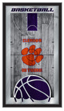 Clemson Tigers Logo Basketball Mirror