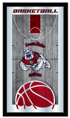 Fresno State University Bulldogs Logo Basketball Mirror by Holland Bar Stool Company