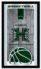 Hawaii Rainbow Warriors Basketball Mirror by Holland Bar Stool Company Home Sports Decor