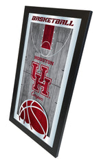 University of Houston Cougars Basketball Mirror by Holland Bar Stool Company Home Sports Decor Side View