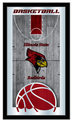 Illinois State University Redbirds Logo Basketball Mirror by Holland Bar Stool Company