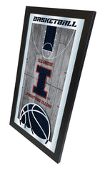 University of Illinois Fighting Illinis Basketball Mirror by Holland Bar Stool Company Home Sports Decor Side View