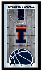 University of Illinois Fighting Illinis Basketball Mirror by Holland Bar Stool Company Home Sports Decor