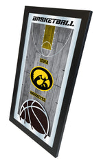 Iowa Hawkeyes Basketball Mirror by Holland Bar Stool Company Home Sports Decor Side View