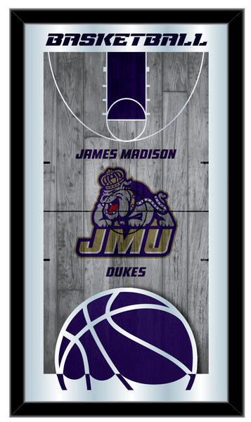James Madison Dukes Logo Basketball Mirror