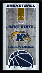 Kent State Golden Flashes Logo Basketball Mirror by Holland Bar Stool Company