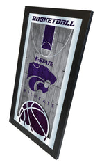 Kansas State Wildcats Basketball Mirror by Holland Bar Stool Company Home Sports Decor Side View