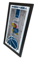 Kansas Jayhawks Basketball Mirror by Holland Bar Stool Company Home Sports Decor Side View