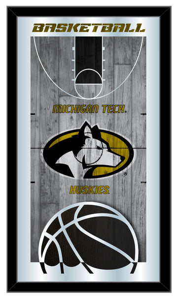 Michigan Tech University Huskies Logo Basketball Mirror