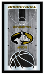 Michigan Tech University Huskies Logo Basketball Mirror by Holland Bar Stool Company