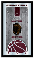 University of Montana Grizzlies Logo Basketball Mirror by Holland Bar Stool Company