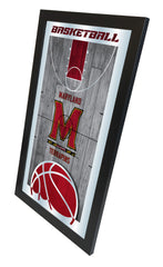 Maryland Terrapins Basketball Mirror by Holland Bar Stool Company Home Sports Decor Side View