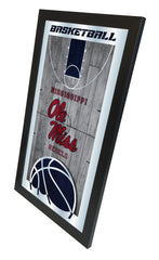 Ole Miss Rebels Basketball Mirror by Holland Bar Stool Company Home Sports Decor Side View
