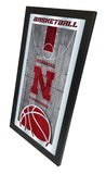 University of Nebraska Cornhuskers Logo Basketball Mirror