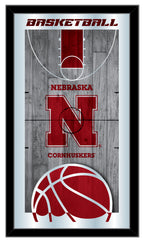 University of Nebraska Cornhuskers Logo Basketball Mirror by Holland Bar Stool Company