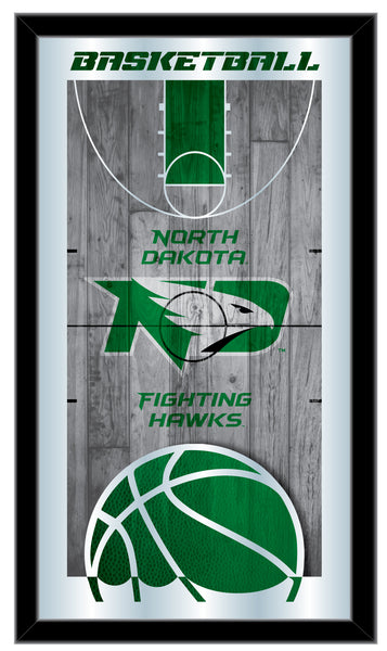 North Dakota Fighting Hawks Logo Basketball Mirror