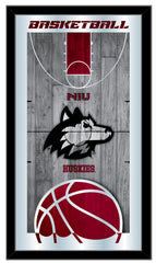Northern Illinois University Huskies Logo Basketball Mirror by Holland Bar Stool Company