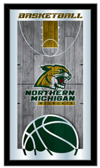 Northern Michigan University Wildcats Logo Basketball Mirror by Holland Bar Stool Company