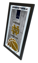 Notre Dame Fighting Irish Basketball Mirror by Holland Bar Stool Company Home Sports Decor Side View