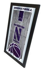 Northwestern Wildcats Basketball Mirror by Holland Bar Stool Company Home Sports Decor Side View