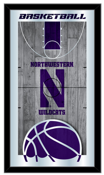 Northwestern Wildcats Logo Basketball Mirror