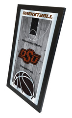Oklahoma State University Cowboys Basketball Mirror by Holland Bar Stool Company Home Sports Decor Side View