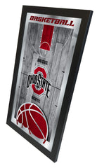 Ohio State Buckeyes Basketball Mirror by Holland Bar Stool Company Home Sports Decor Side View