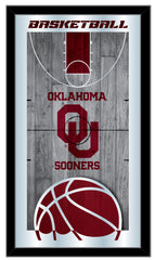 Oklahoma Sooners Basketball Mirror Basketball Mirror by Holland Bar Stool Company Home Sports Decor