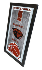 Oregon State Beavers Basketball Mirror by Holland Bar Stool Company Home Sports Decor Side View