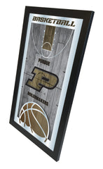 Purdue Boilermakers Basketball Mirror by Holland Bar Stool Company Home Sports Decor Side View