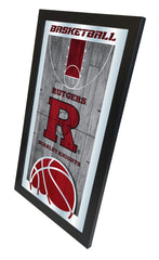 Rutgers Scarlet Knights Basketball Mirror by Holland Bar Stool Company Home Sports Decor Side View