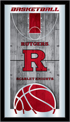 Rutgers Scarlet Knights Basketball Mirror by Holland Bar Stool Company Home Sports Decor