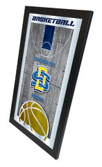 South Dakota State University Jackrabbits Basketball Mirror by Holland Bar Stool Company Home Sports Decor Side View