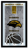 University of Southern Miss Golden Eagles Logo Basketball Mirror