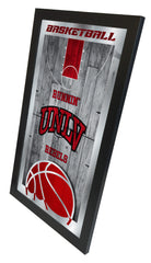 University of Nevada Las Vegas Runnin' Rebels Logo Basketball Mirror