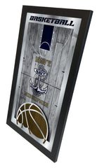 US Navy Midshipmen Academy Basketball Mirror by Holland Bar Stool Company Home Sports Decor Side View