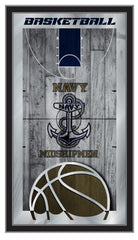 US Navy Midshipmen Academy Basketball Mirror by Holland Bar Stool Company Home Sports Decor